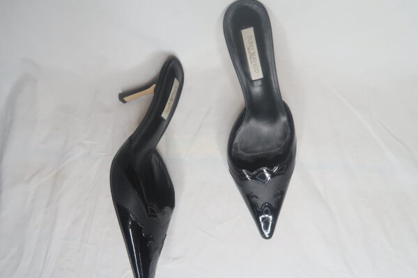 Tony Bianco Shuga Black Patent Mule Heels - Image 5