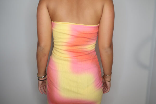 With Jean Strapless Frankie Mini Sunset Dress - Image 5