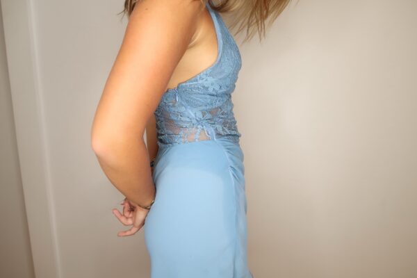 BENNI Rocky Mini Dress In Blue - Image 7