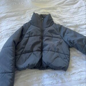 Glassons Cropped Grey Puffer